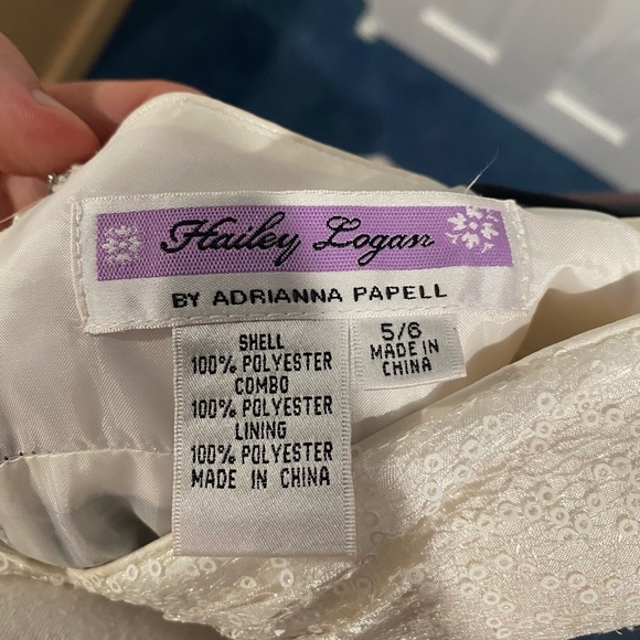 Hailey Logan Juniors Size 5 White Strapless Dress - Picture 3 of 3